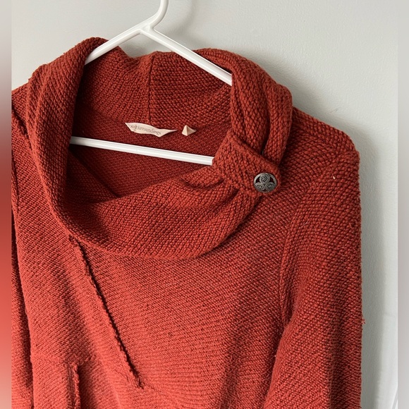 SOFT SURROUNDINGS  burnt orange women’s pullover knit sweater small - Picture 3 of 8